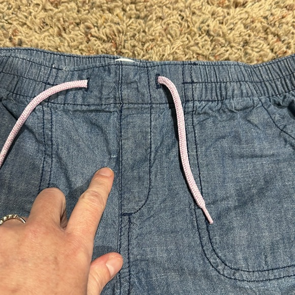 Lot of 5 pairs of Girls sz Xl 14 shorts khaki chambray coral navy aqua - Picture 7 of 8